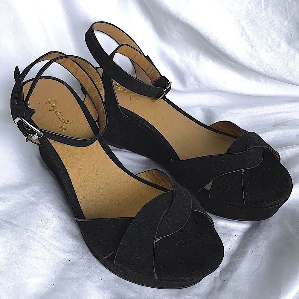 Qupid Wedge Sandals